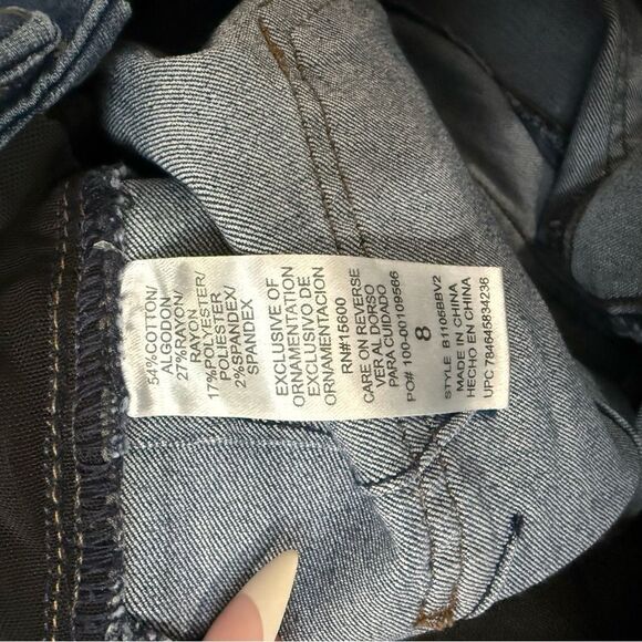 Democracy Blue Skinny Jeans with Tapered Leg - Picture 6 of 7